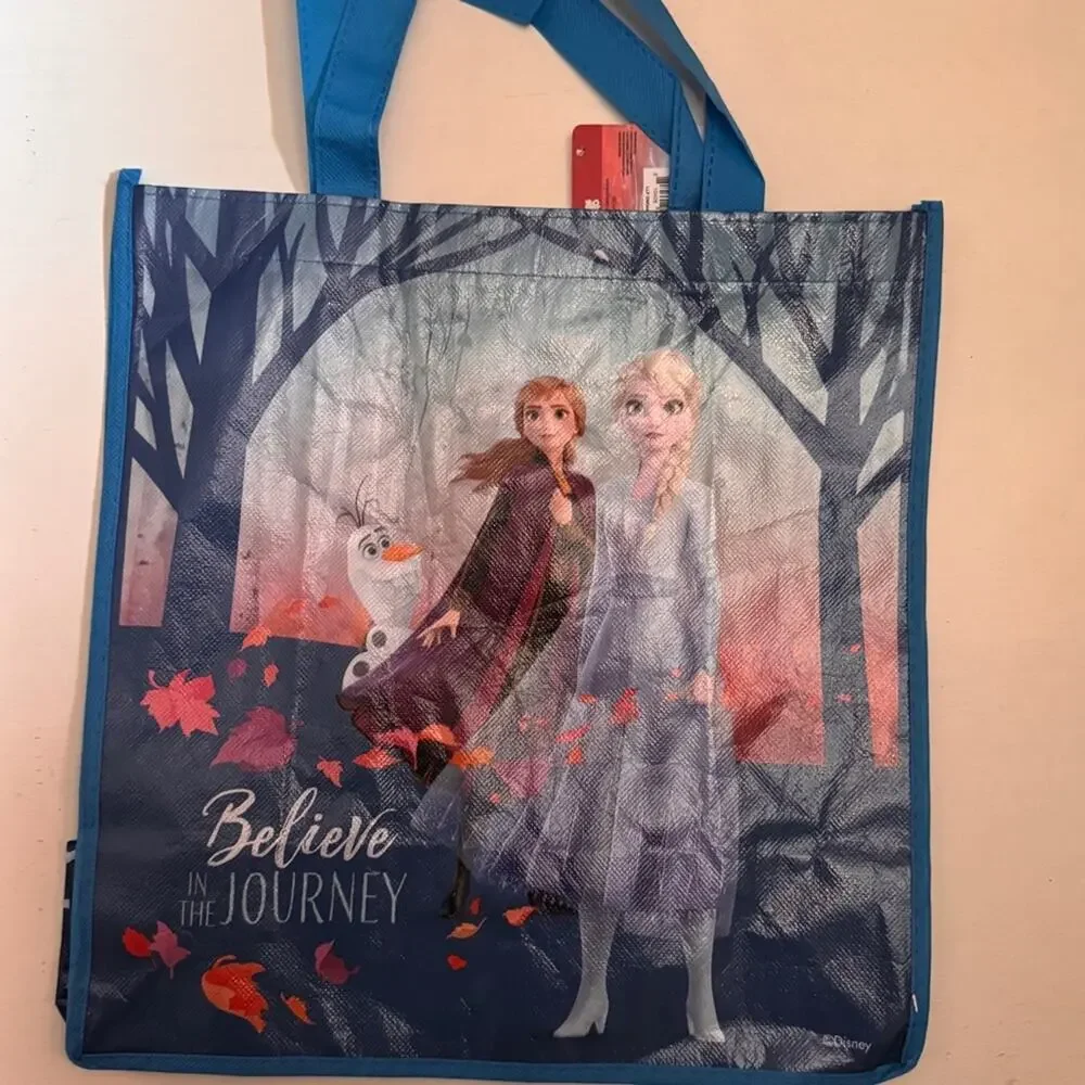 Disney Frozen Tote Bag with Elsa and Olaf in Blue